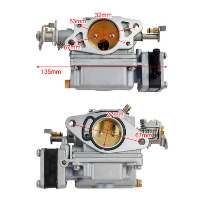 Carburatore per motore fuoribordo Tohatsu Nissan 9.9HP 15HP 18HP 3G2-03100-2 generico