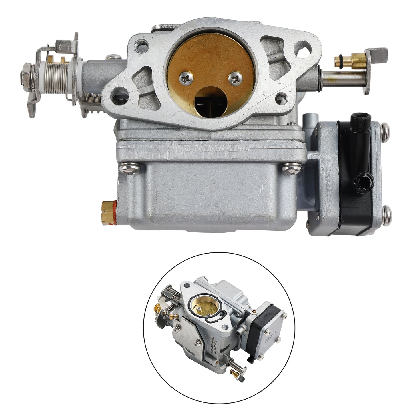 Carburatore per motore fuoribordo Tohatsu Nissan 9.9HP 15HP 18HP 3G2-03100-2 generico