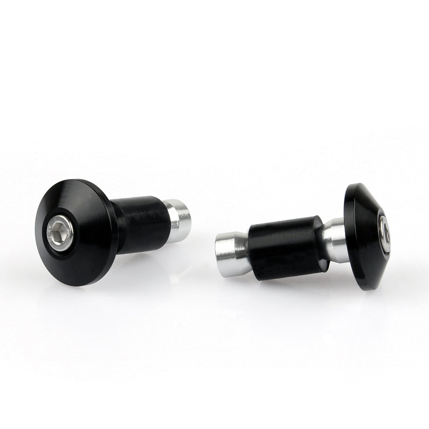 Universal Motorcycle Street Bike 7/8" Manopole per manubrio Bar End Plugs Generico