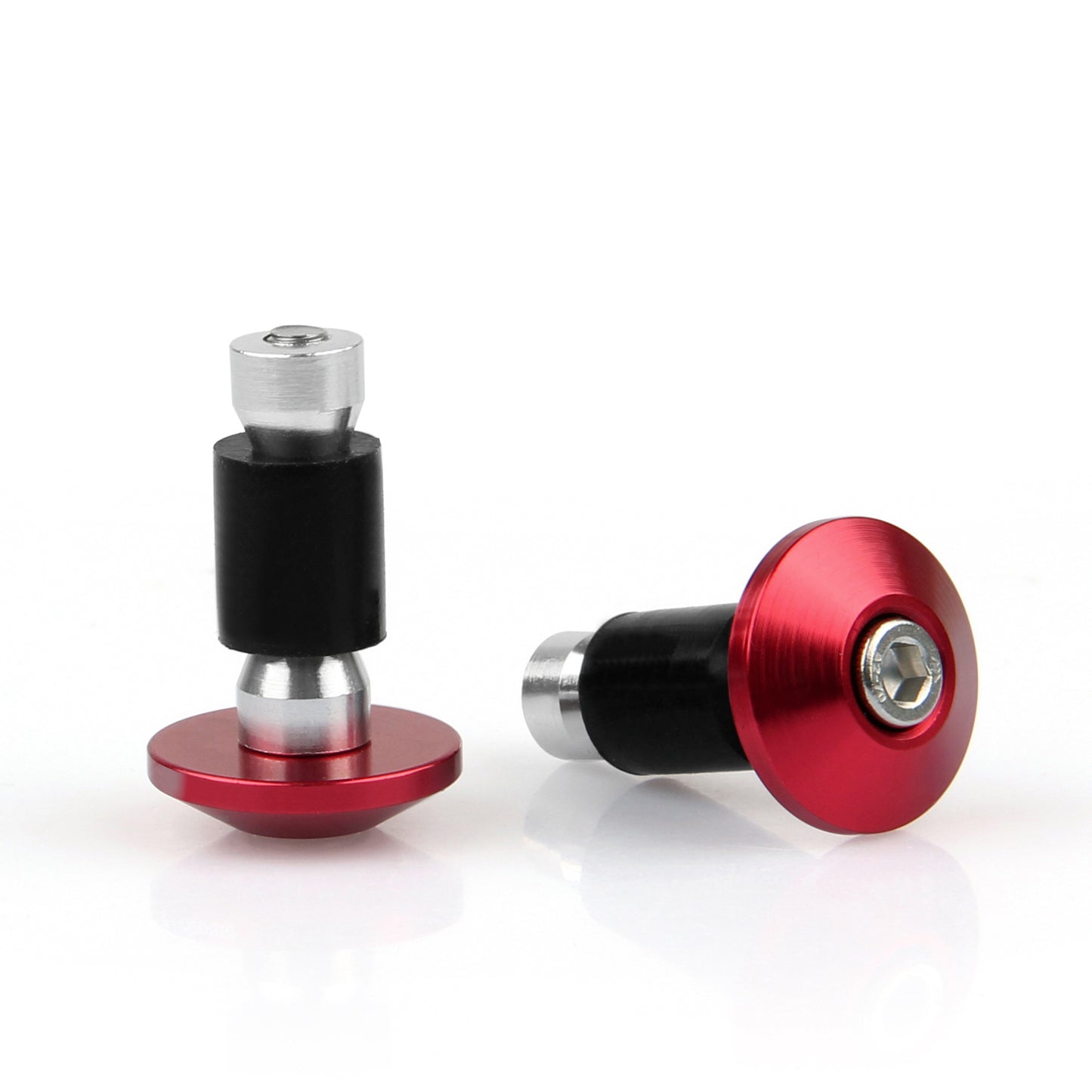 Universal Motorcycle Street Bike 7/8" Manopole per manubrio Bar End Plugs Generico