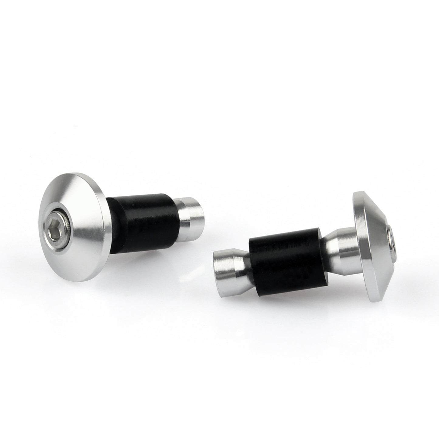 Universal Motorcycle Street Bike 7/8" Manopole per manubrio Bar End Plugs Generico