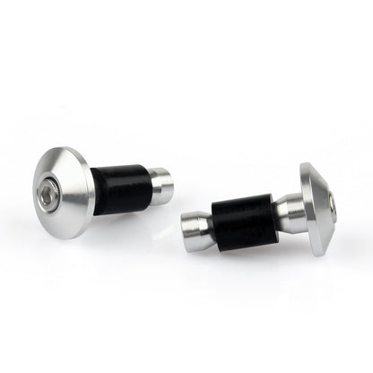 Universal Motorcycle Street Bike 7/8" Manopole per manubrio Bar End Plugs Generico