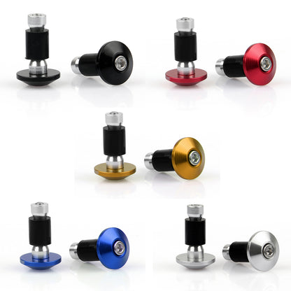 Universal Motorcycle Street Bike 7/8" Manopole per manubrio Bar End Plugs Generico