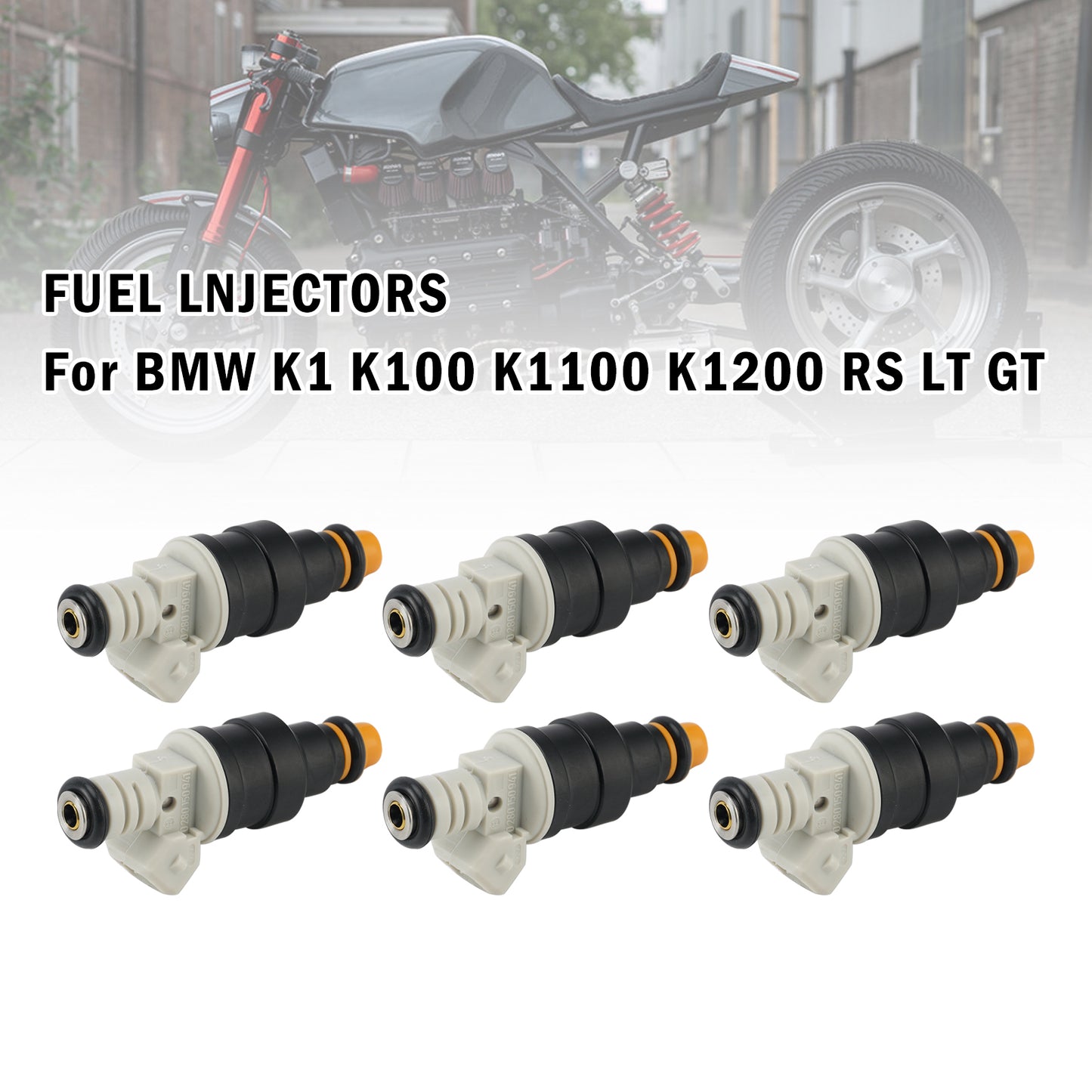 6PCS Moto Iniettore di Carburante 0280150705 Per BMW K1 K100 K1100 K1200 RS LT GT
