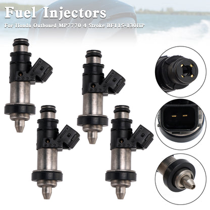 4PCS 16406-ZW5-000 Iniettori di carburante per fuoribordo Honda MP7770 4 tempi BF115-130HP