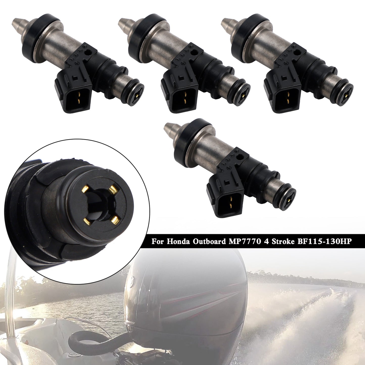 4PCS 16406-ZW5-000 Iniettori di carburante per fuoribordo Honda MP7770 4 tempi BF115-130HP