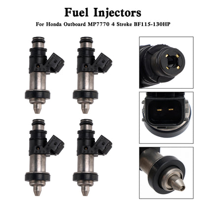 4PCS 16406-ZW5-000 Iniettori di carburante per fuoribordo Honda MP7770 4 tempi BF115-130HP
