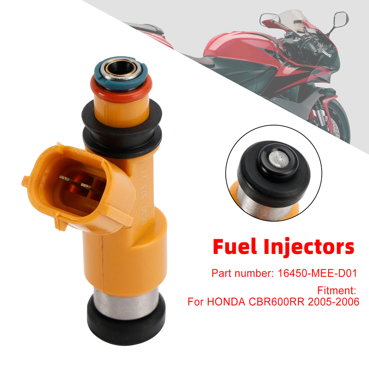 2005-2006 Honda CBR600RR Iniettori di carburante 16450-MEE-D01
