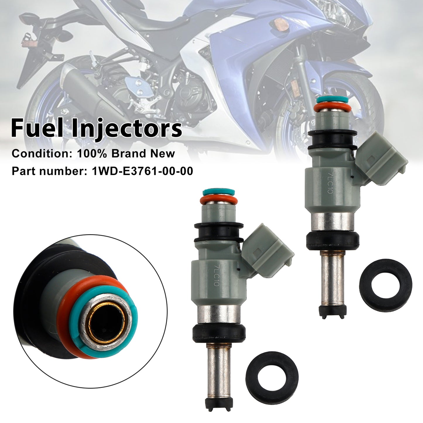 2 pezzi 1WD-E3761-00-00 iniettori di carburante per Yamaha YZF-R3 2015-2022