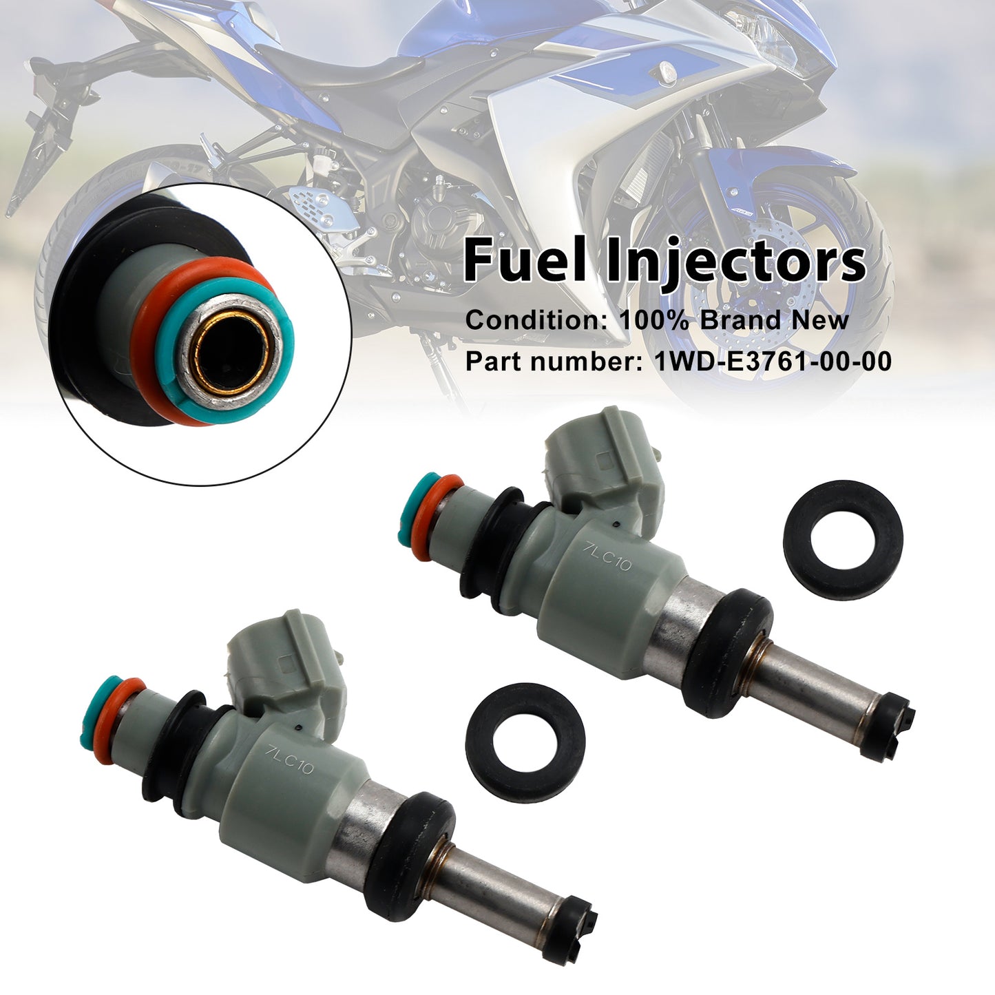 2 pezzi 1WD-E3761-00-00 iniettori di carburante per Yamaha YZF-R3 2015-2022