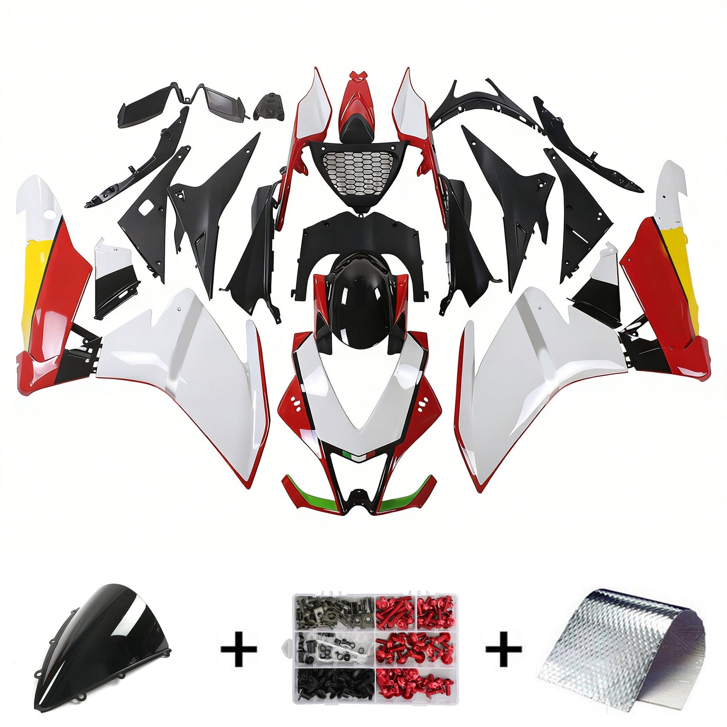 Amotopart Aprilia RSV4 1000 2009-2015 Kit Carena Carrozzeria Plastica ABS
