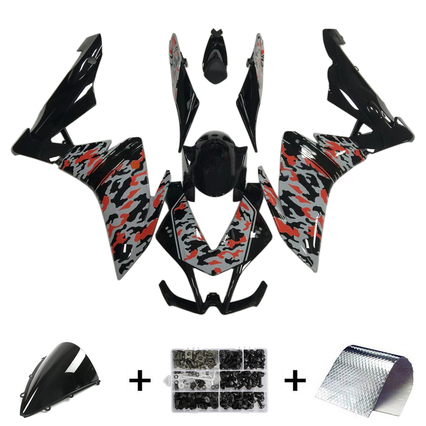Amotopart Aprilia RSV4 1000 2009-2015 Kit Carena Carrozzeria Plastica ABS