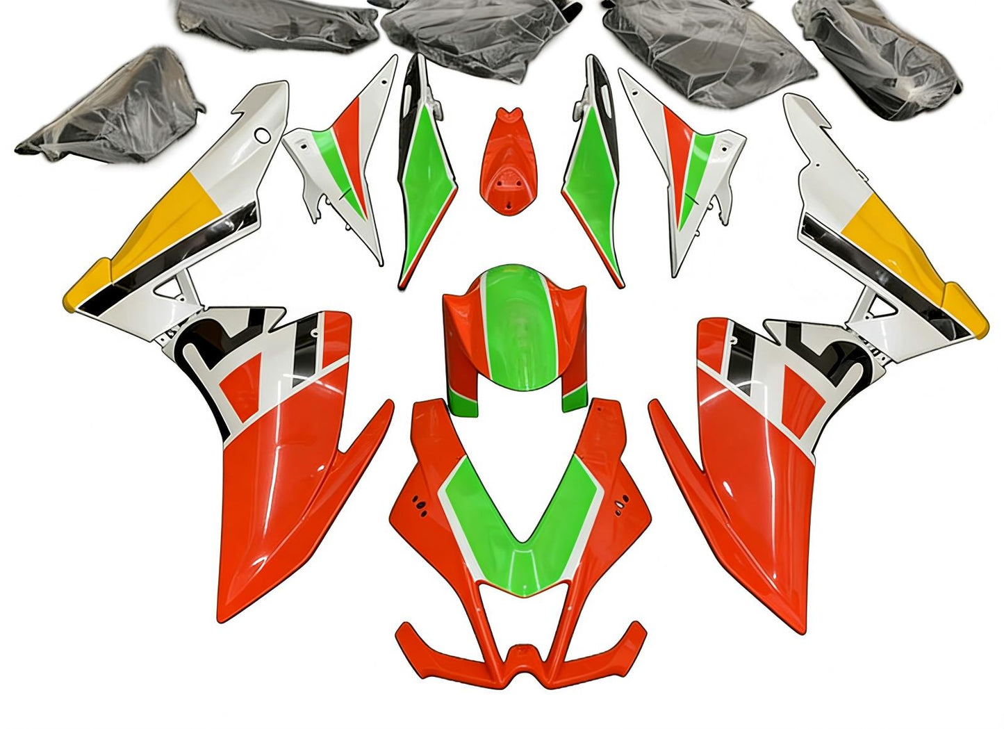 Amotopart Aprilia RSV4 1000 2009-2015 Kit Carena Carrozzeria Plastica ABS