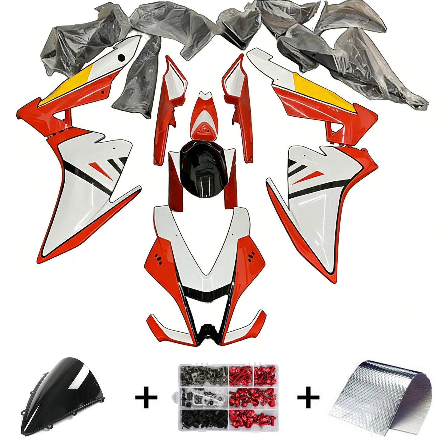 Amotopart Aprilia RSV4 1000 2009-2015 Kit Carena Carrozzeria Plastica ABS