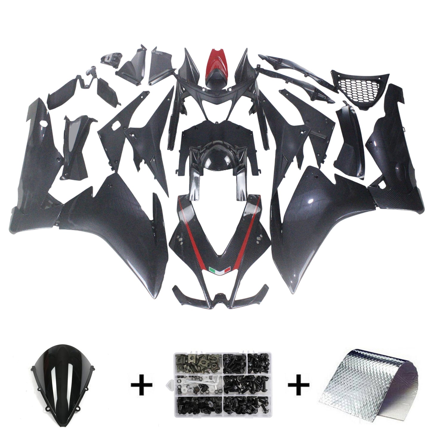 2009-2015 Aprilia RSV4 1000 Kit carena iniezione Carrozzeria Plastica ABS