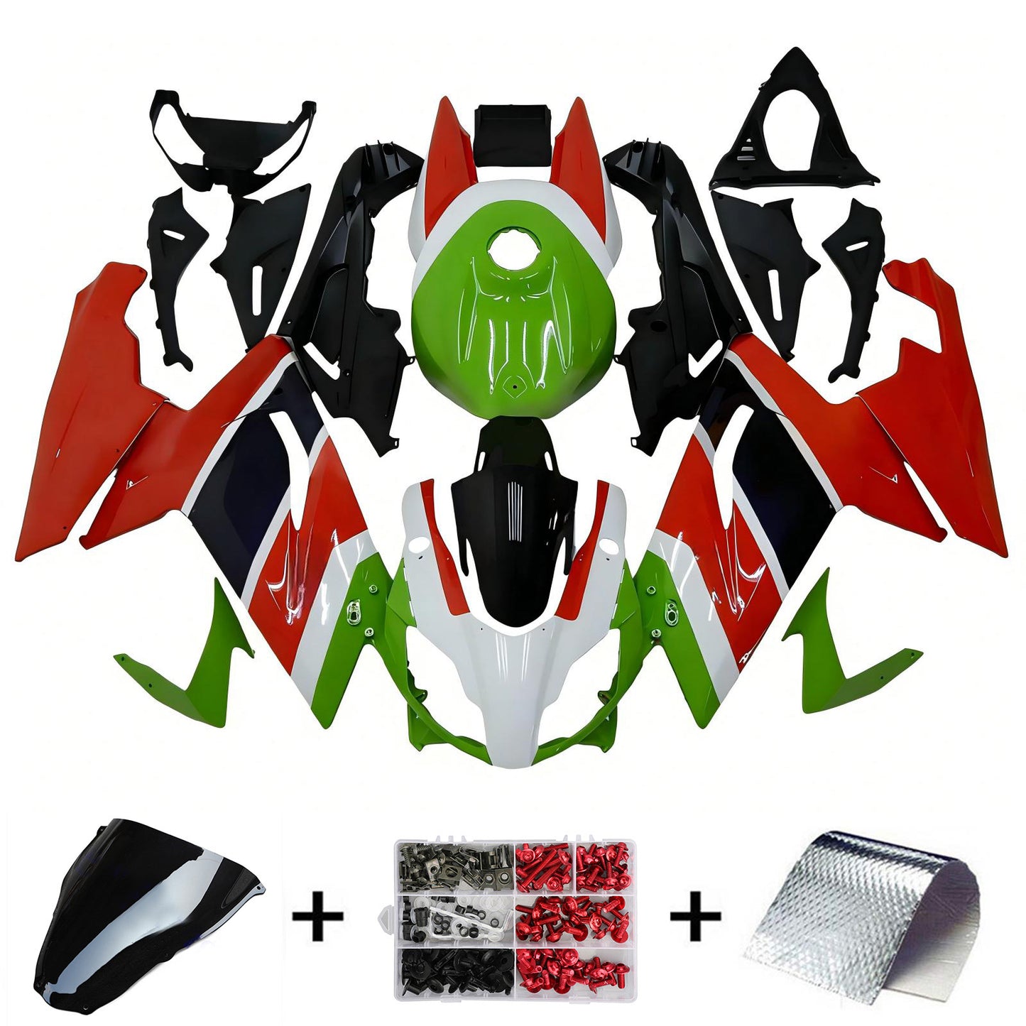 Amotopart Aprilia RS125 2006-2011 Kit Carena Carrozzeria Plastica ABS