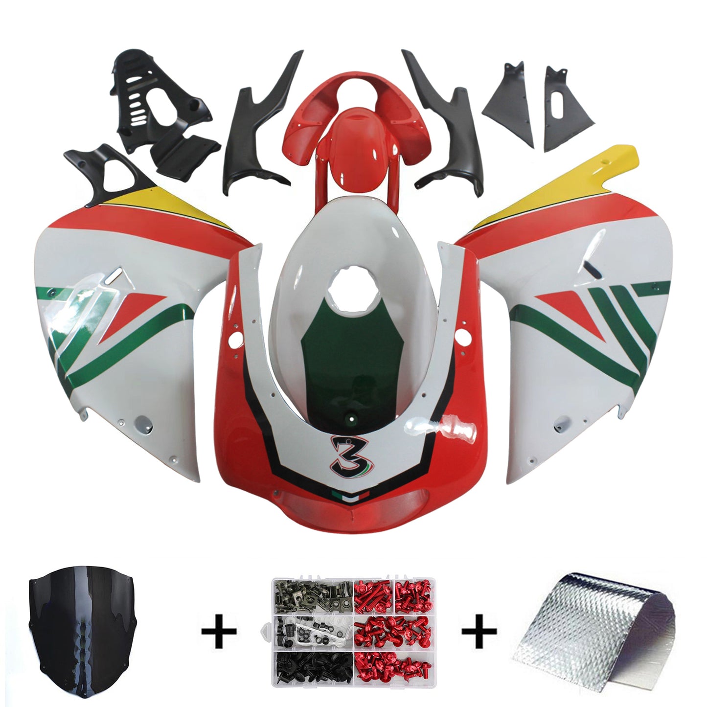 Aprilia RS125 2000-2005 Kit Carenatura Carrozzeria Plastica ABS