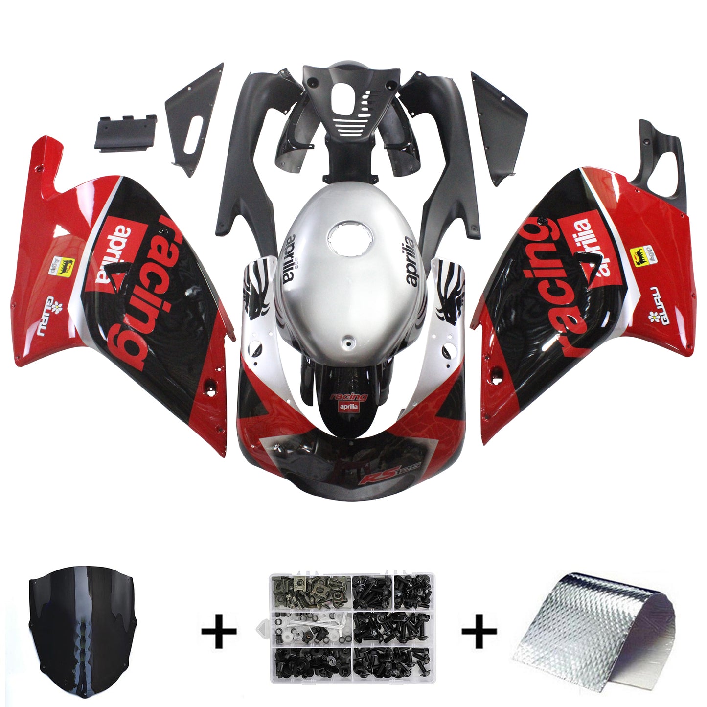 Aprilia RS125 2000-2005 Kit Carenatura Carrozzeria Plastica ABS