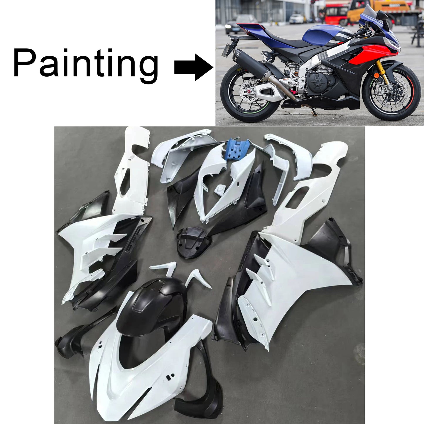 Kit carenatura Aprilia RSV4 1100 Iniezione 2022-2024 Carrozzeria Plastica
