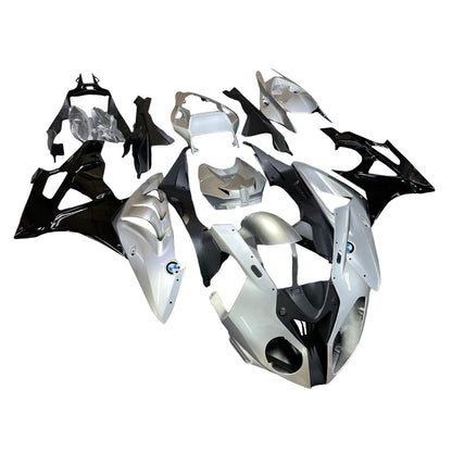 Misura per BMW S1000RR 2009-2014 Silver Metallic Carrozzeria Carenatura ABS Stampaggio ad iniezione 2 # Generico
