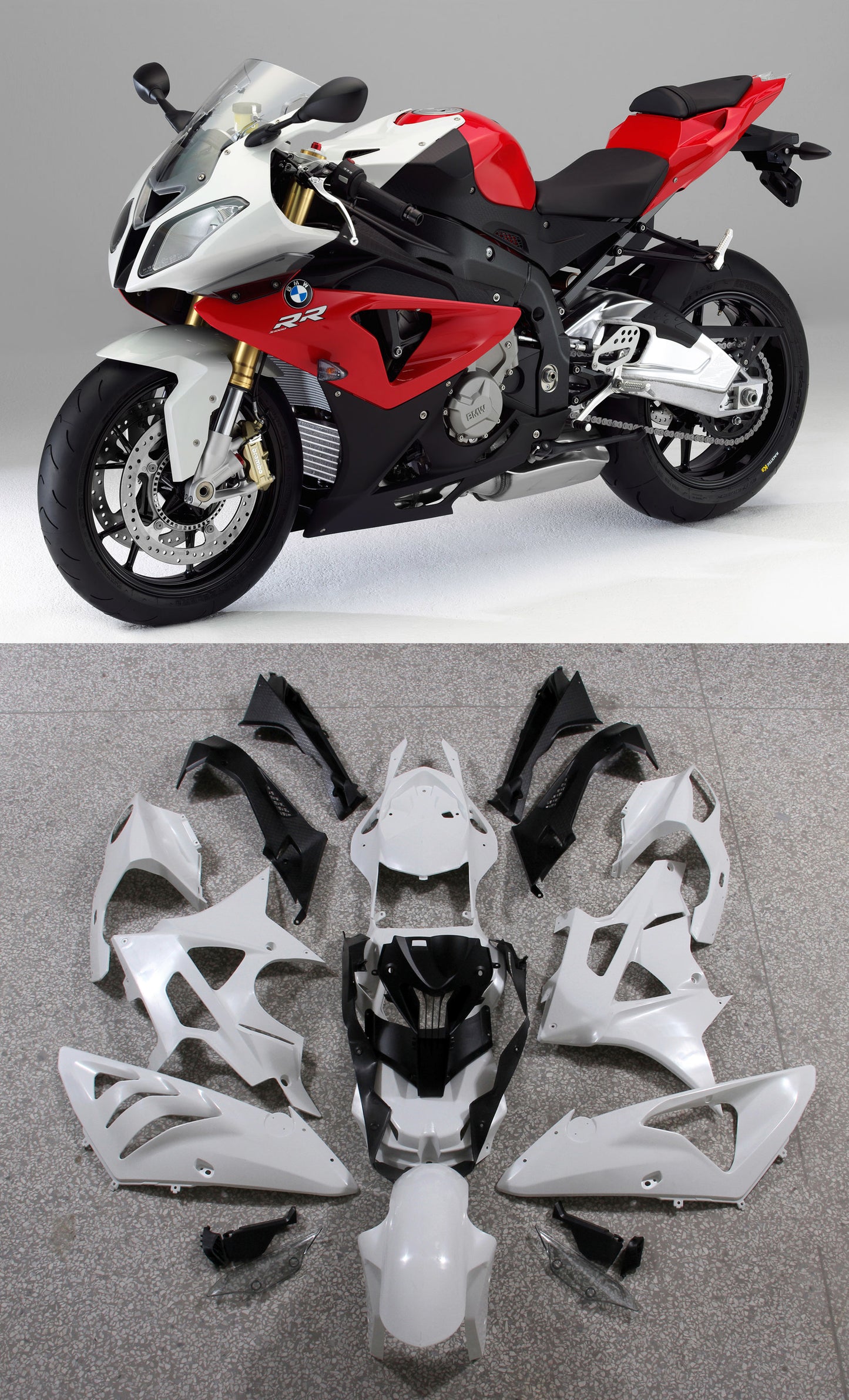 Carene per BMW S1000RR 2009-2014 Red SRR Racing Generico