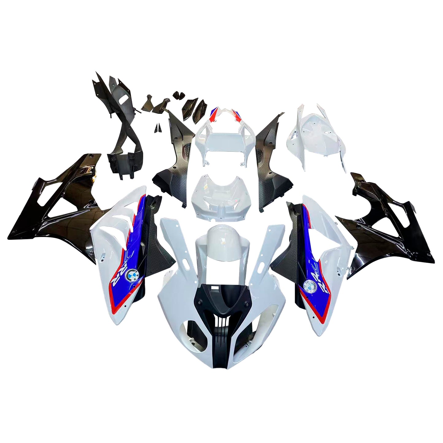 Carene per BMW S1000RR 2009-2014 Bianco Blu SRR Generico