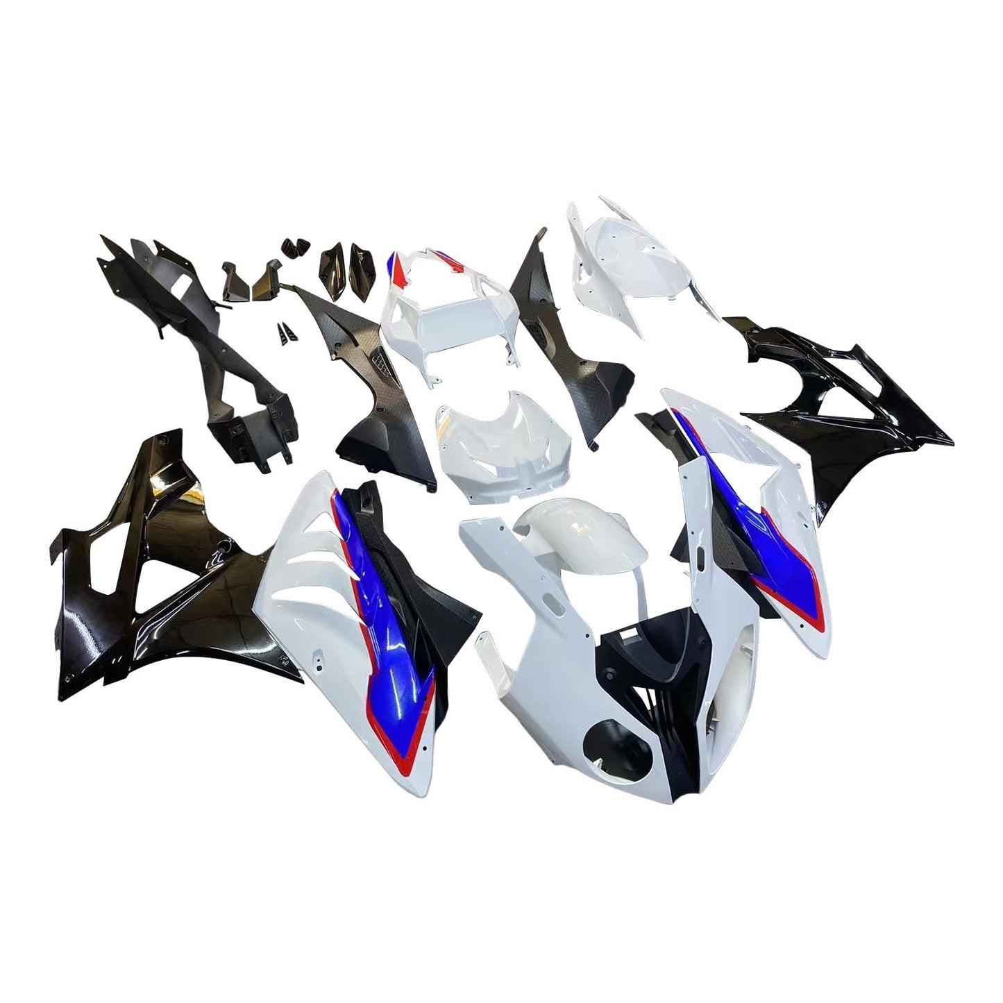 Carene per BMW S1000RR 2009-2014 Bianco Blu SRR Racing Generico