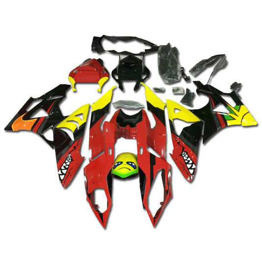 Amotopart 2009-2014 BMW S1000RR Red & Yellow Faction Kit