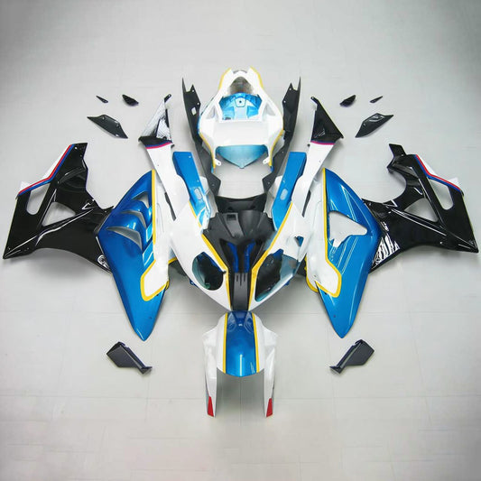 Amotopart 2009-2014 BMW S1000RR Kit di spostamento blu e bianco