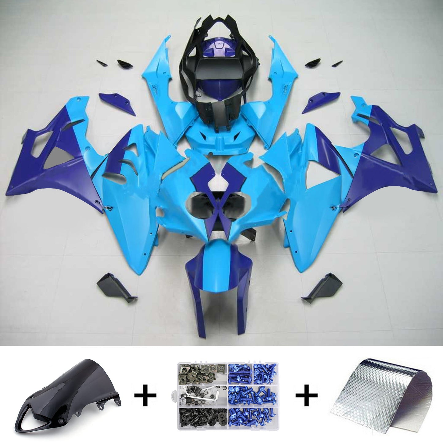 Amotopart 2009-2014 BMW S1000RR Kit carenatura blu