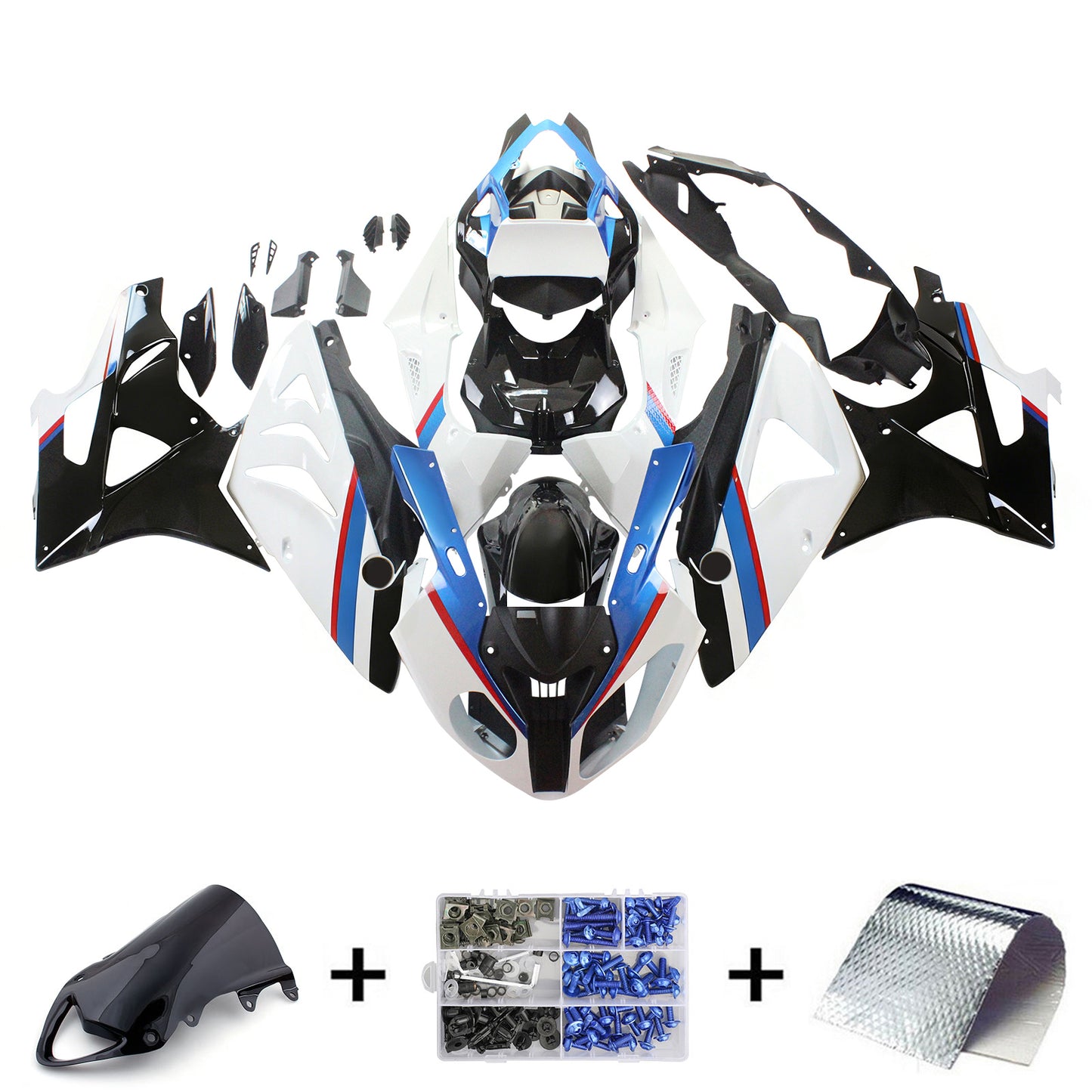 Amotopart 2009-2014 BMW S1000RR Kit di rivestimento multi-colore