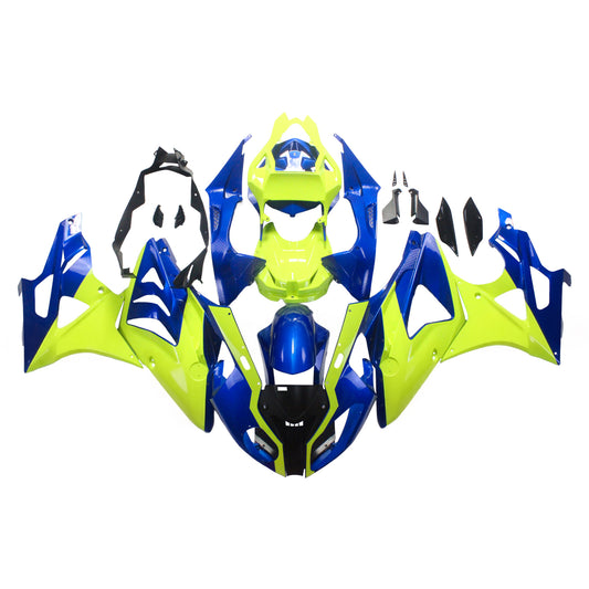 Amotopart 2009-2014 BMW S1000RR Kit di fazione blu e giallo