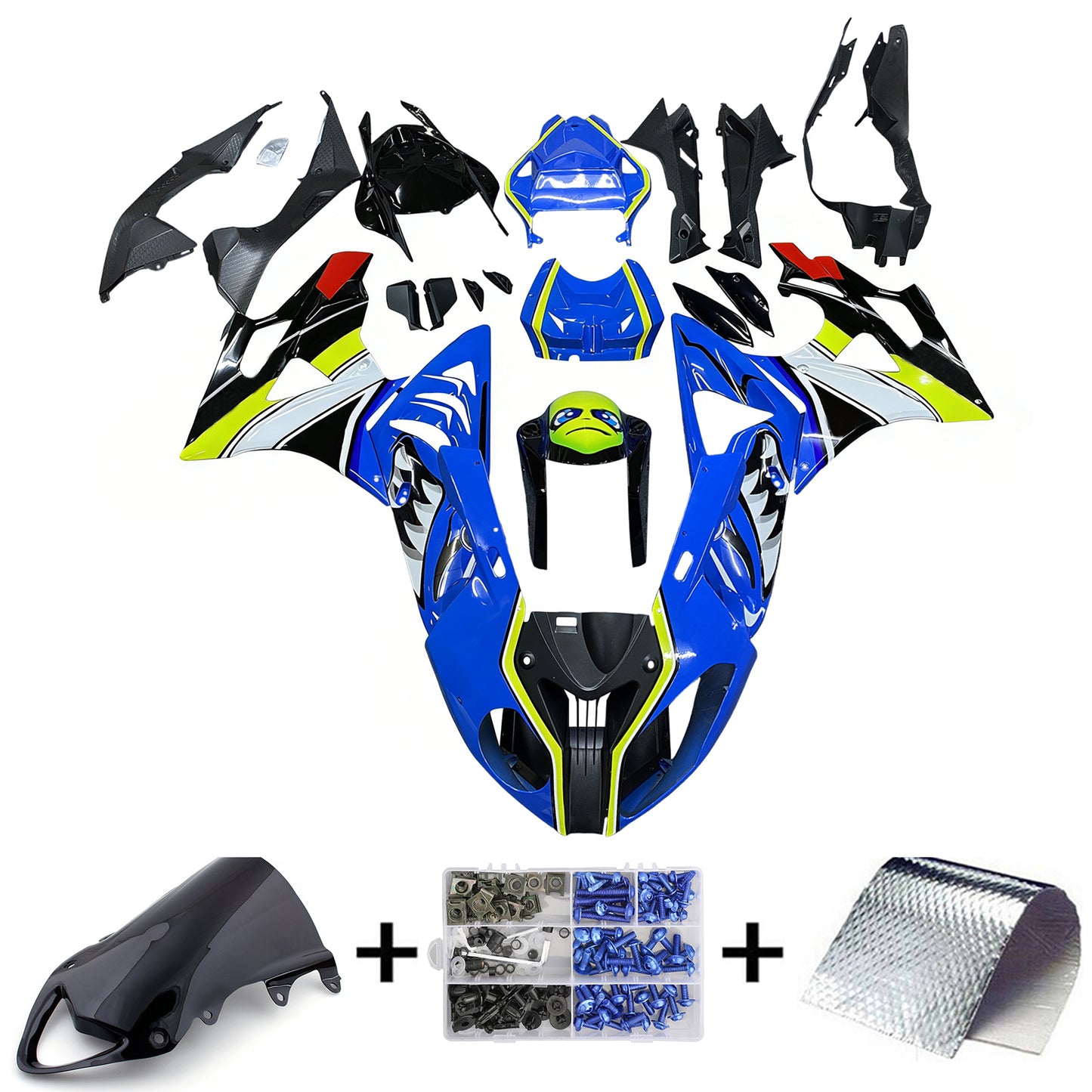 Amotopart BMW S1000RR 2009-2014 Kit carenatura Carrozzeria Plastica ABS