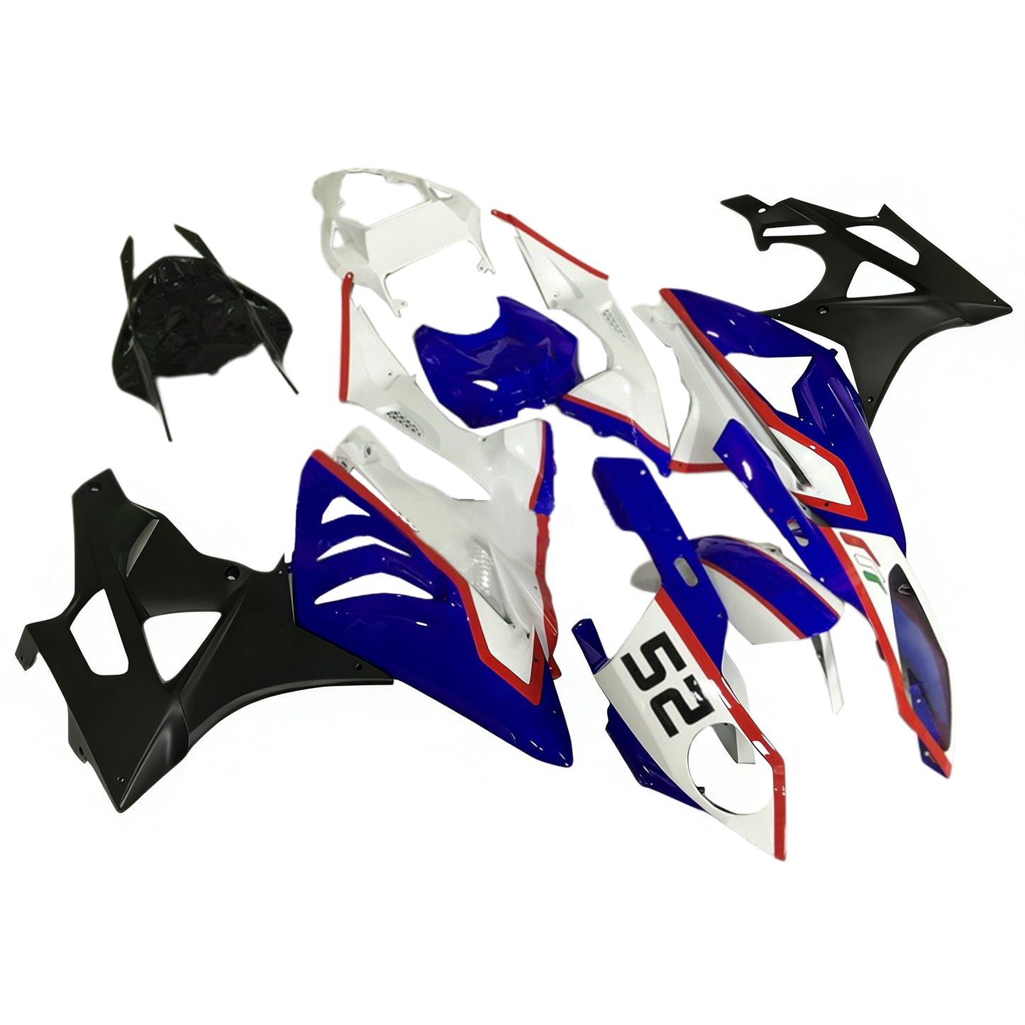 Amotopart BMW S1000RR 2009-2014 Kit carenatura Carrozzeria Plastica ABS