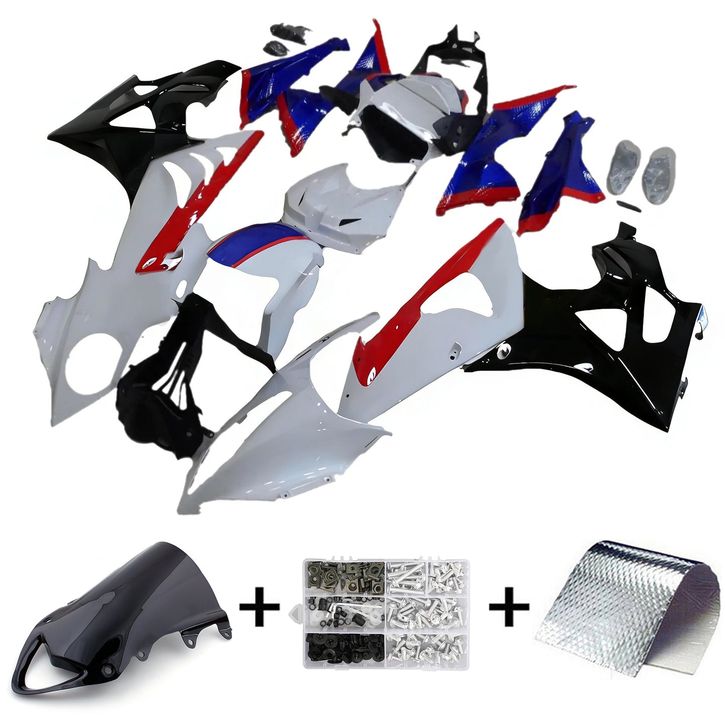 Amotopart BMW S1000RR 2009-2014 Kit carenatura Carrozzeria Plastica ABS