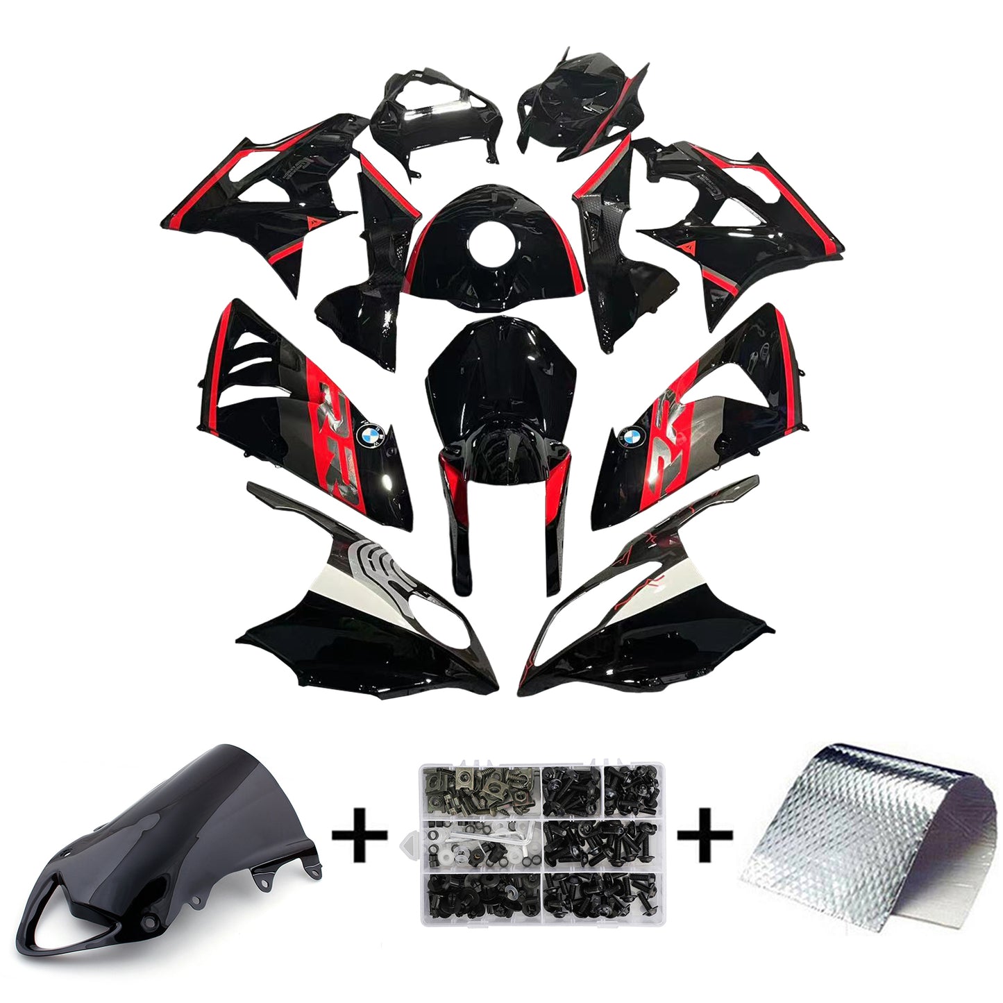 Amotopart BMW S1000RR 2009-2014 Kit carenatura Carrozzeria Plastica ABS