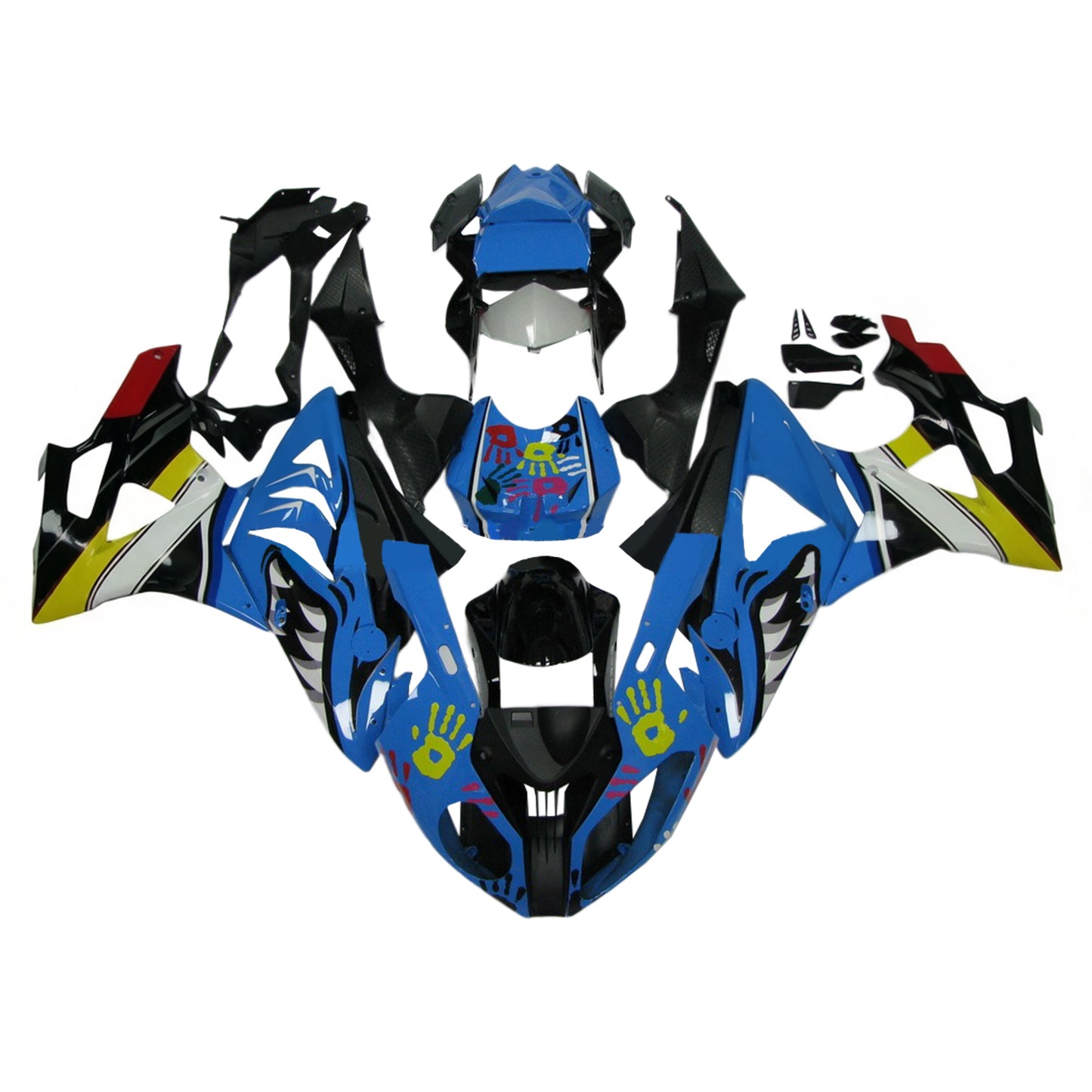 Amotopart BMW S1000RR 2009-2014 Kit carenatura Carrozzeria Plastica ABS