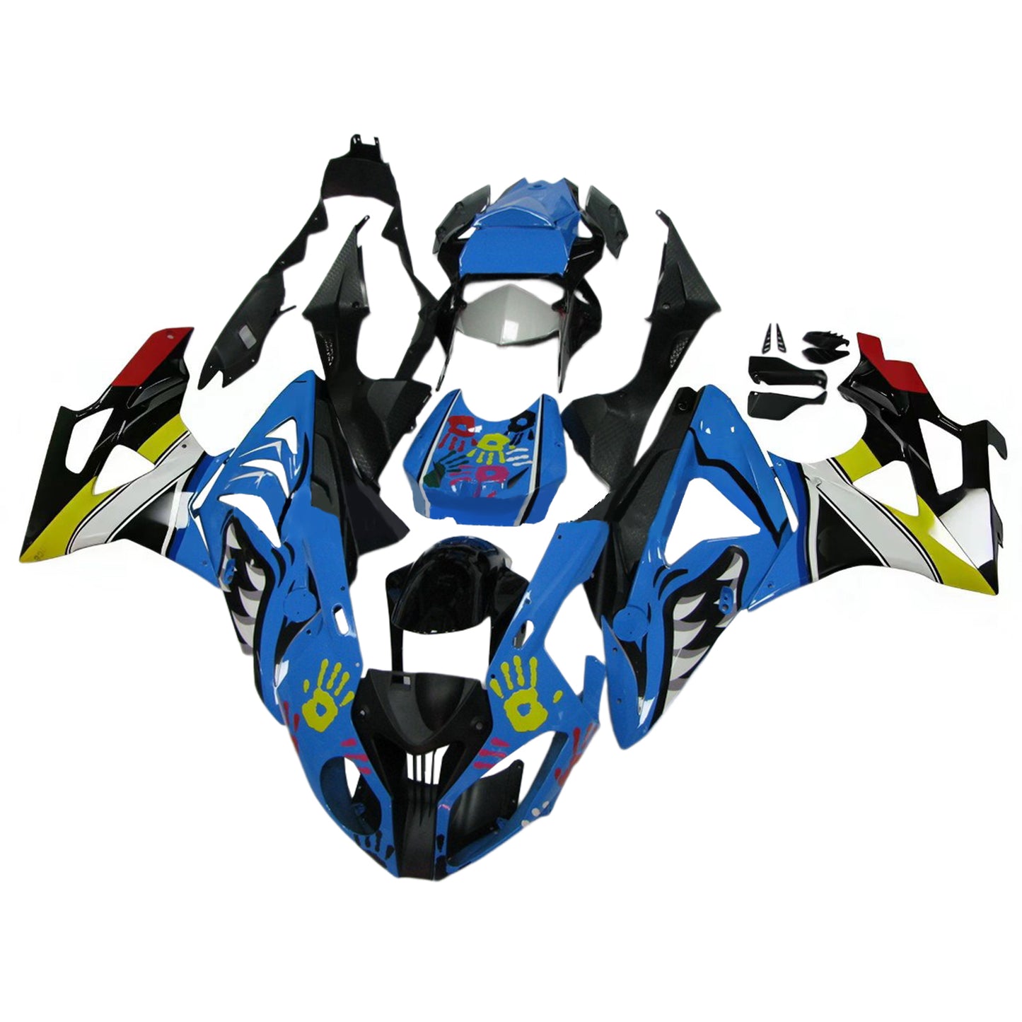 Amotopart BMW S1000RR 2009-2014 Kit carenatura Carrozzeria Plastica ABS