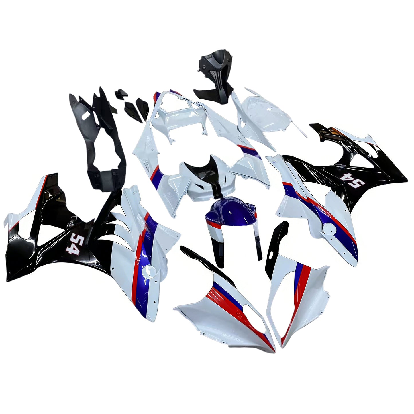 Kit carenatura Bodywork ABS di plastica per BMW S1000RR 2009-2014