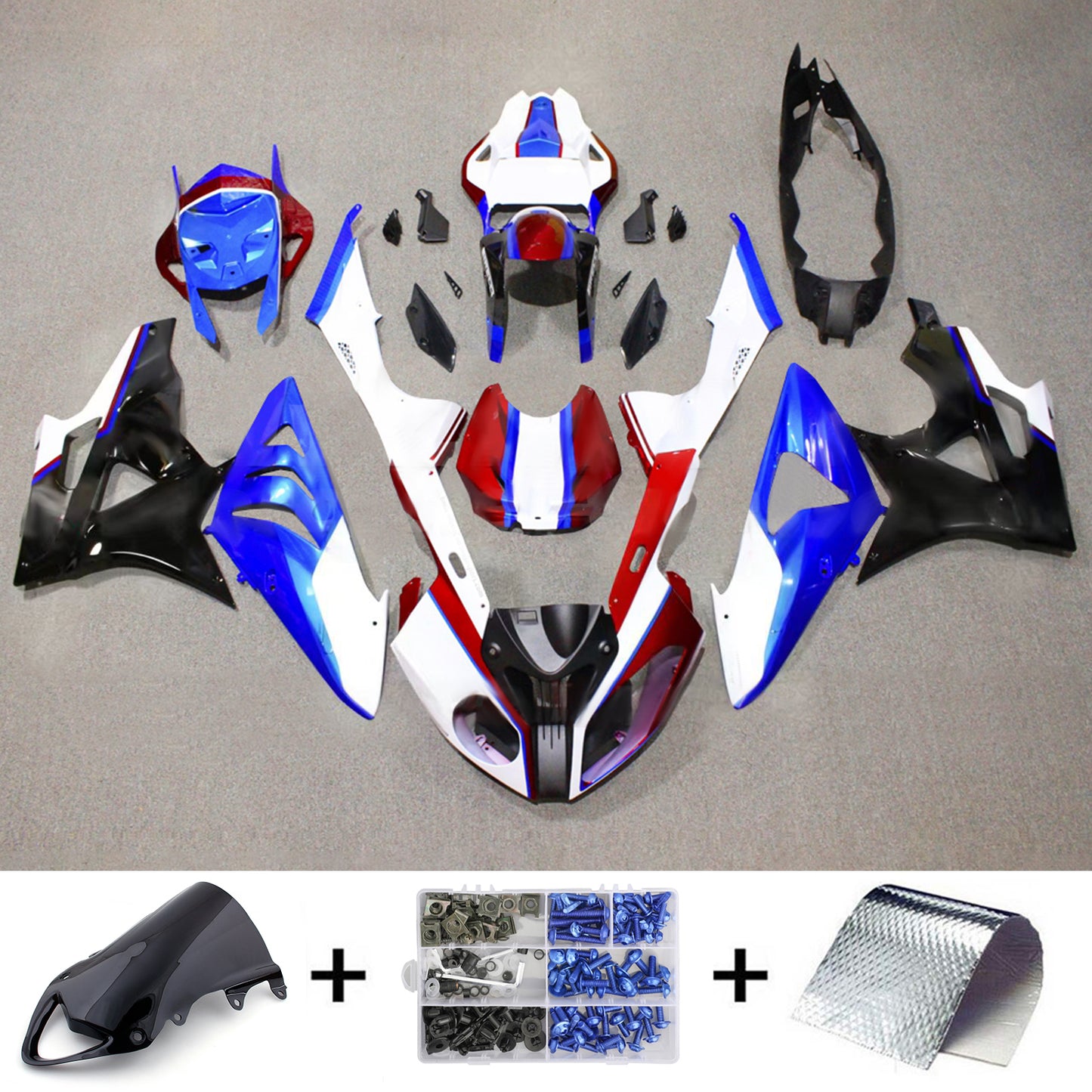 Kit carenatura iniezione BMW S1000RR 2009-2014 Carrozzeria plastica ABS