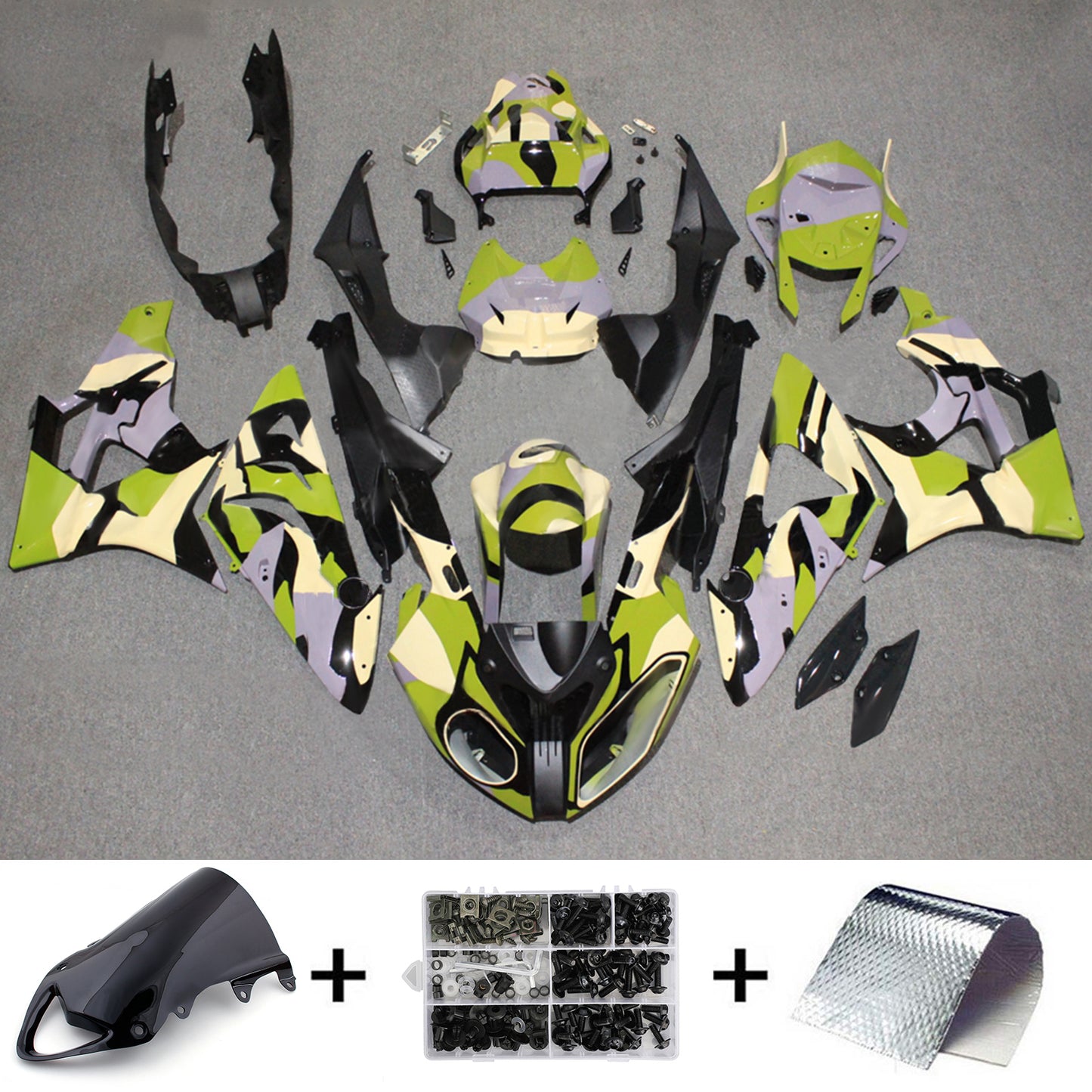 Kit carenatura iniezione BMW S1000RR 2009-2014 Carrozzeria plastica ABS