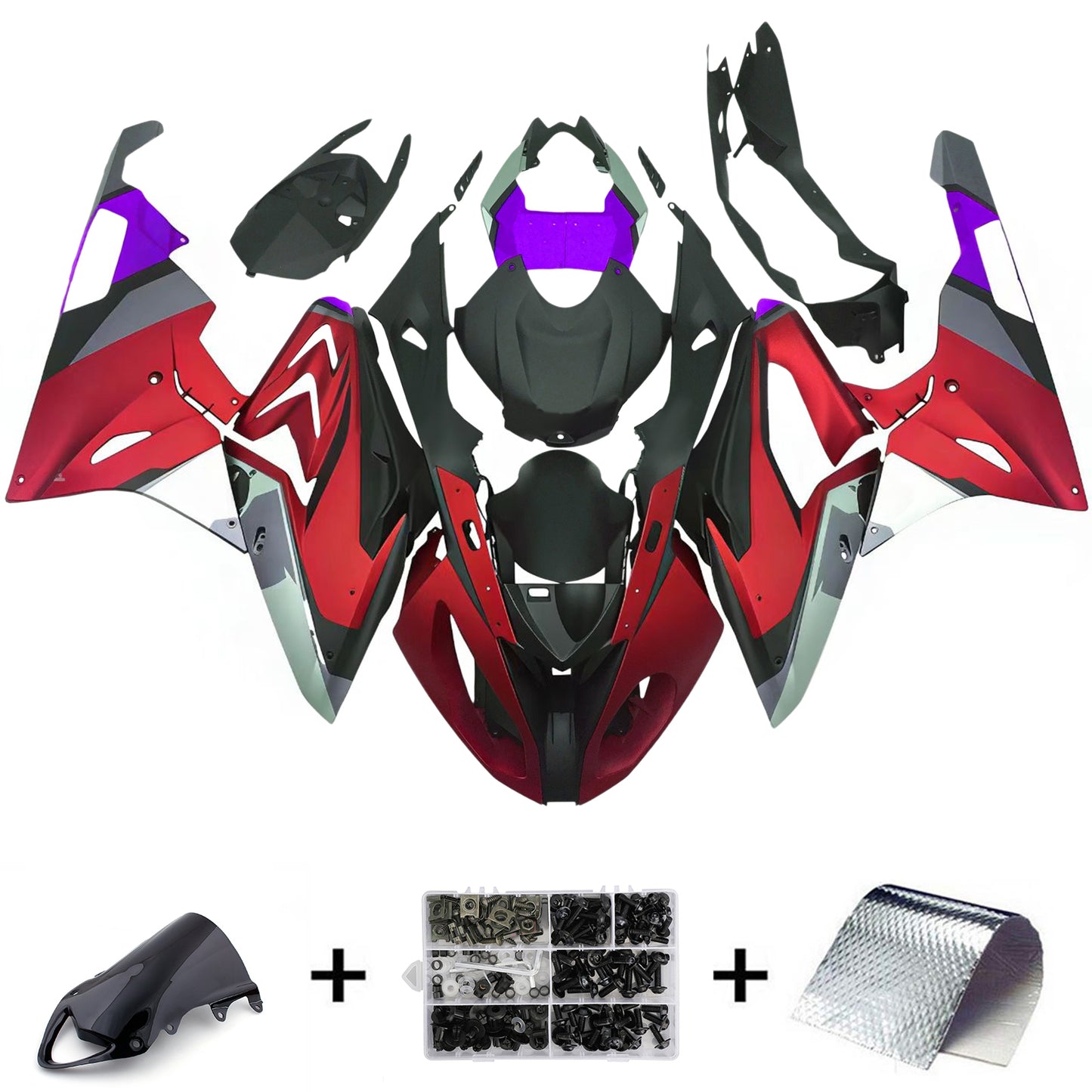 Kit carenatura iniezione BMW S1000RR 2009-2014 Carrozzeria plastica ABS