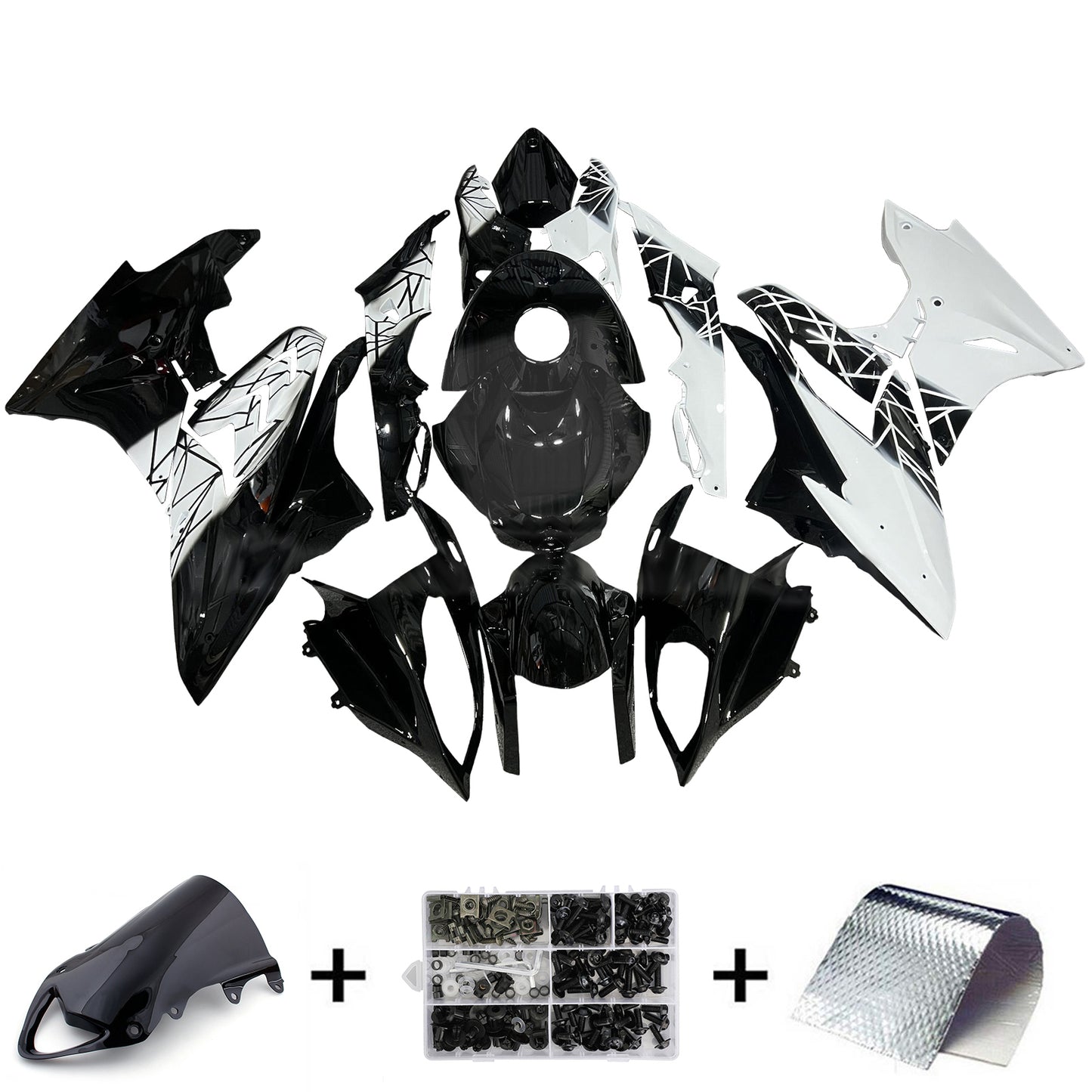 Kit carenatura iniezione BMW S1000RR 2009-2014 Carrozzeria plastica ABS