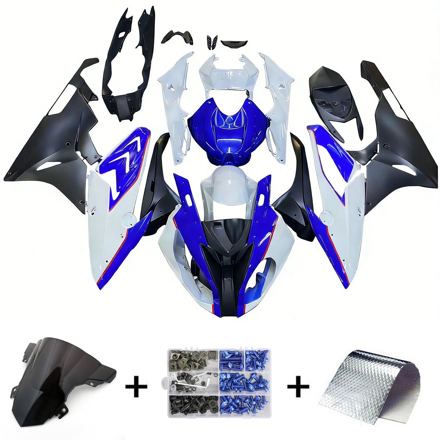 Kit Carenatura Carrozzeria Plastica ABS adatta per BMW S1000RR 2015-2016