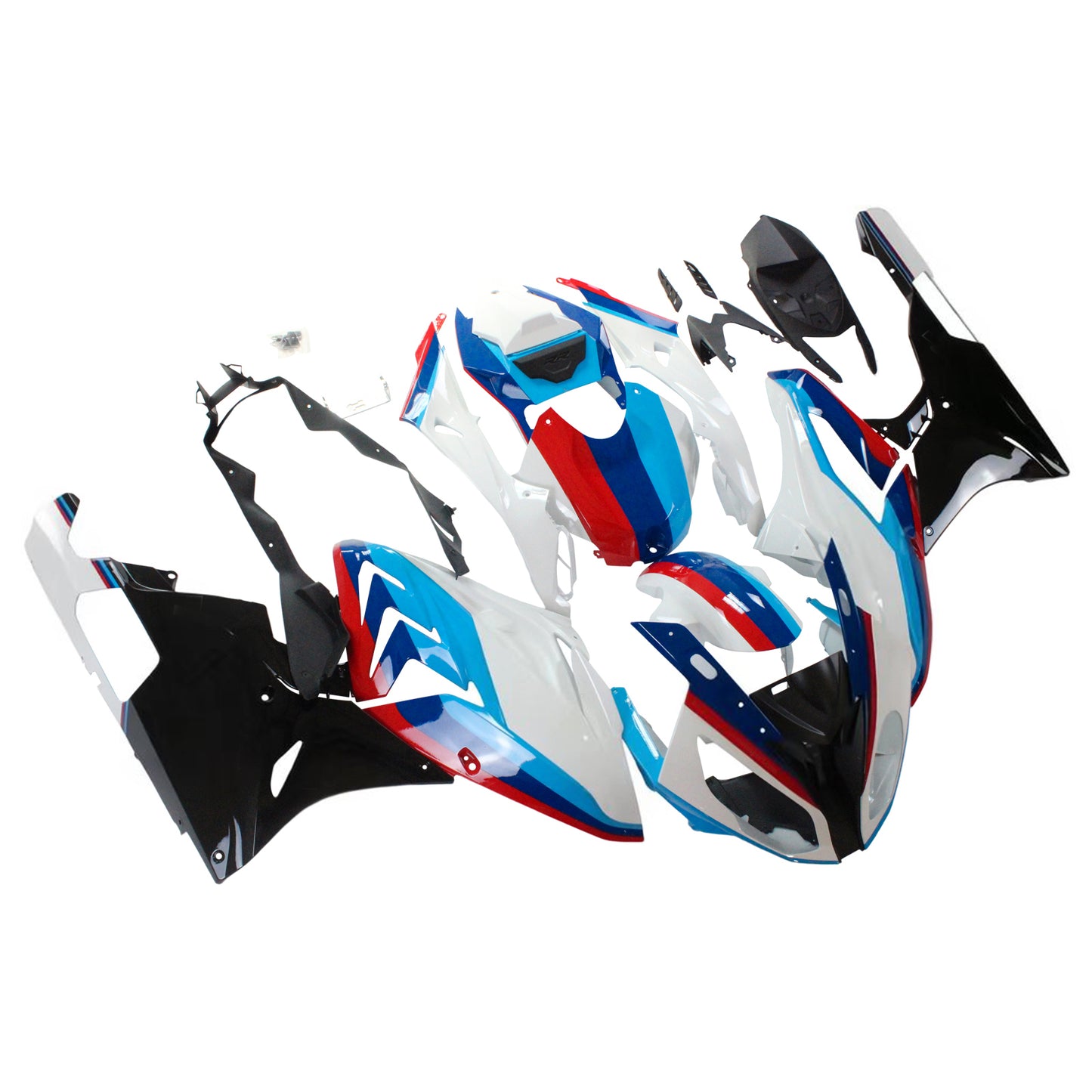 Amotopart 2015-2016 BMW S1000RR Kit di trigger bianco e nero