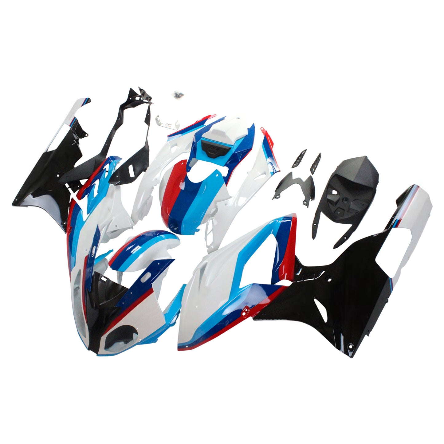 Amotopart 2015-2016 BMW S1000RR Kit di trigger bianco e nero