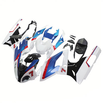 Amotopart 2015-2016 BMW S1000RR Kit multi-bianco e blu carenatura