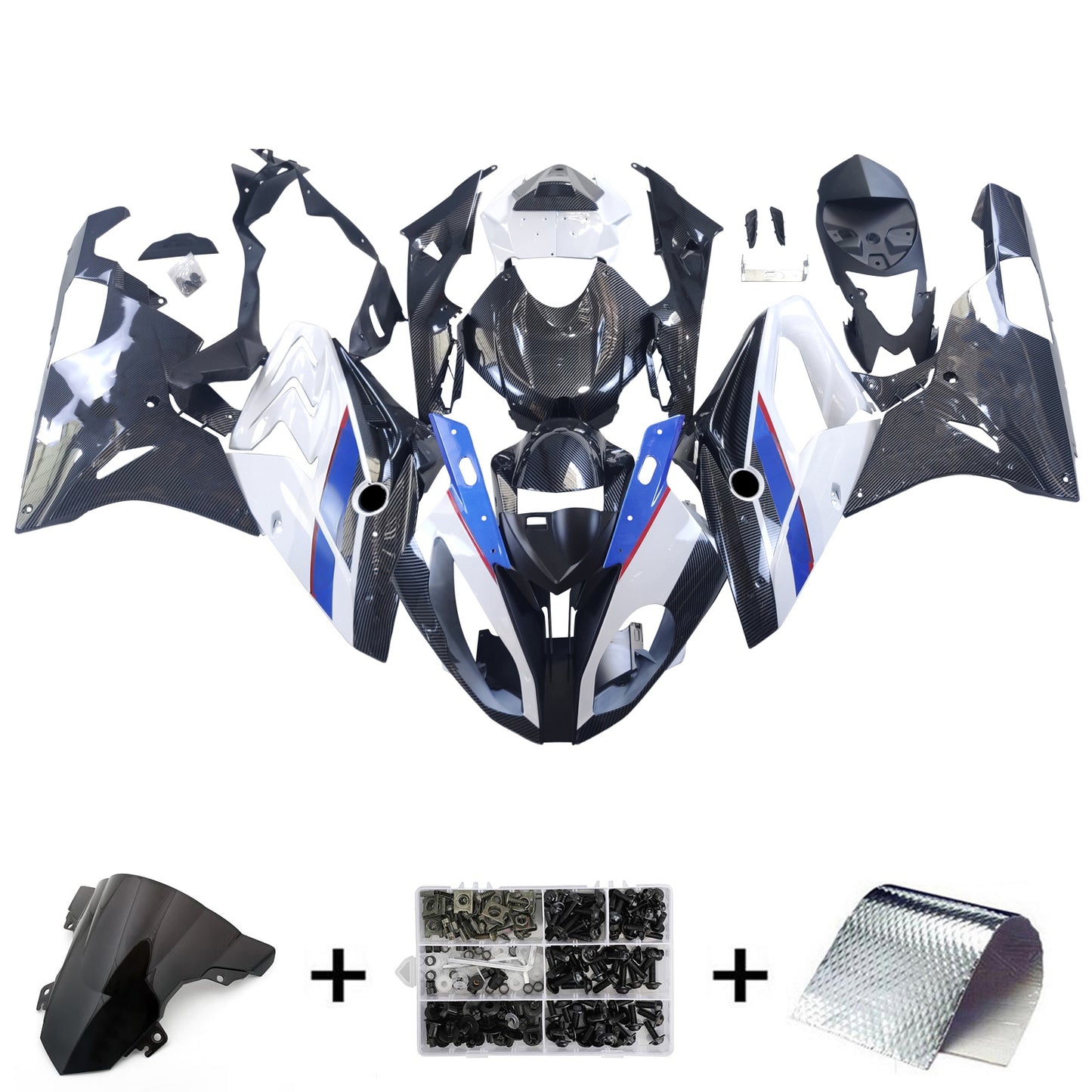 Amotopart BMW S1000RR 2015-2016 Kit Carena Carrozzeria Plastica ABS