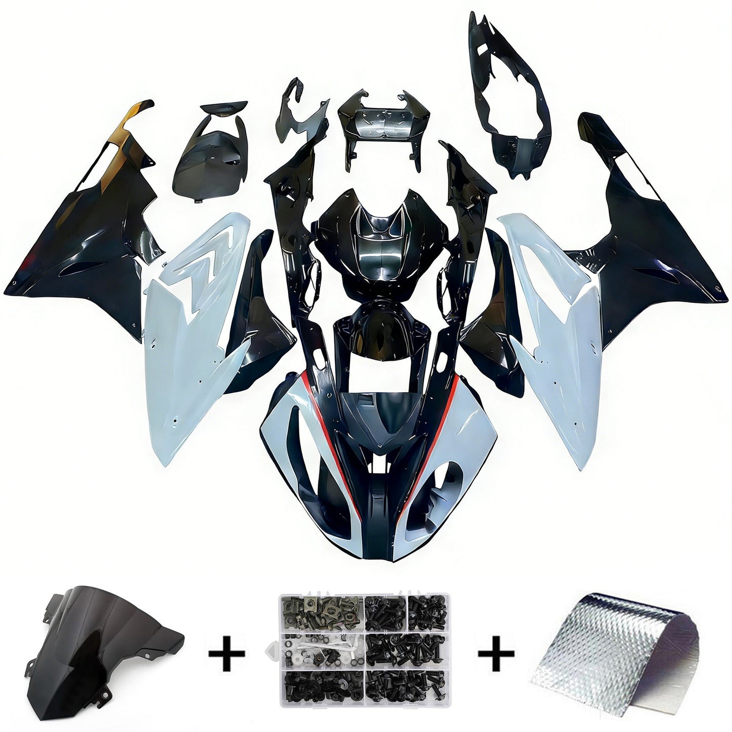 Amotopart BMW S1000RR 2015-2016 Kit Carenatura Carrozzeria Plastica ABS