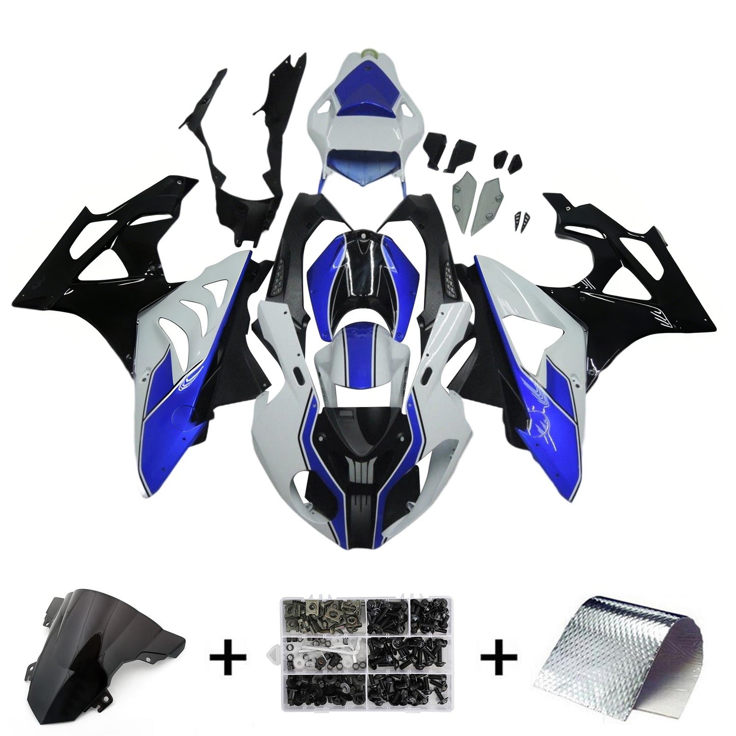 Amotopart BMW S1000RR 2015-2016 Kit Carenatura Carrozzeria Plastica ABS